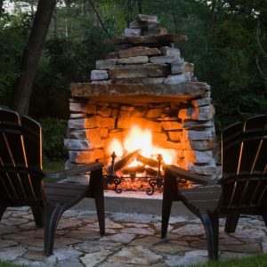 If you feel cold outside? get an outdoor fireplace